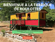 Tablet Screenshot of lafabriquederoulottes.com